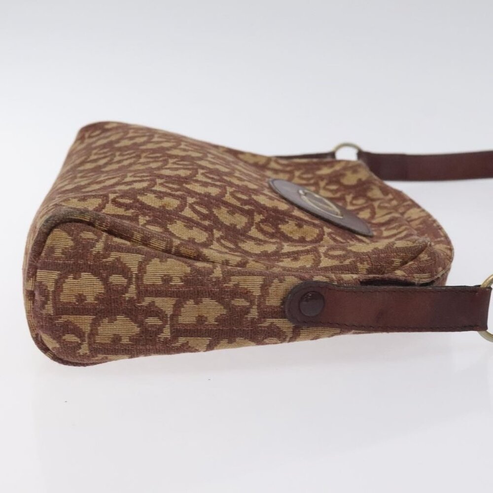 Authentic Christian Dior Trotter Canvas Shoulder Bag Red - Picture 10 of 16